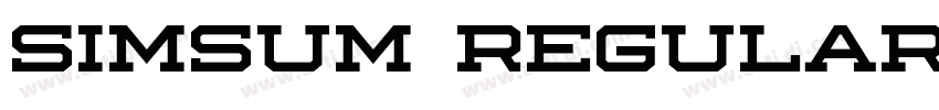 simsum regular字体转换 simsum regular字体转换